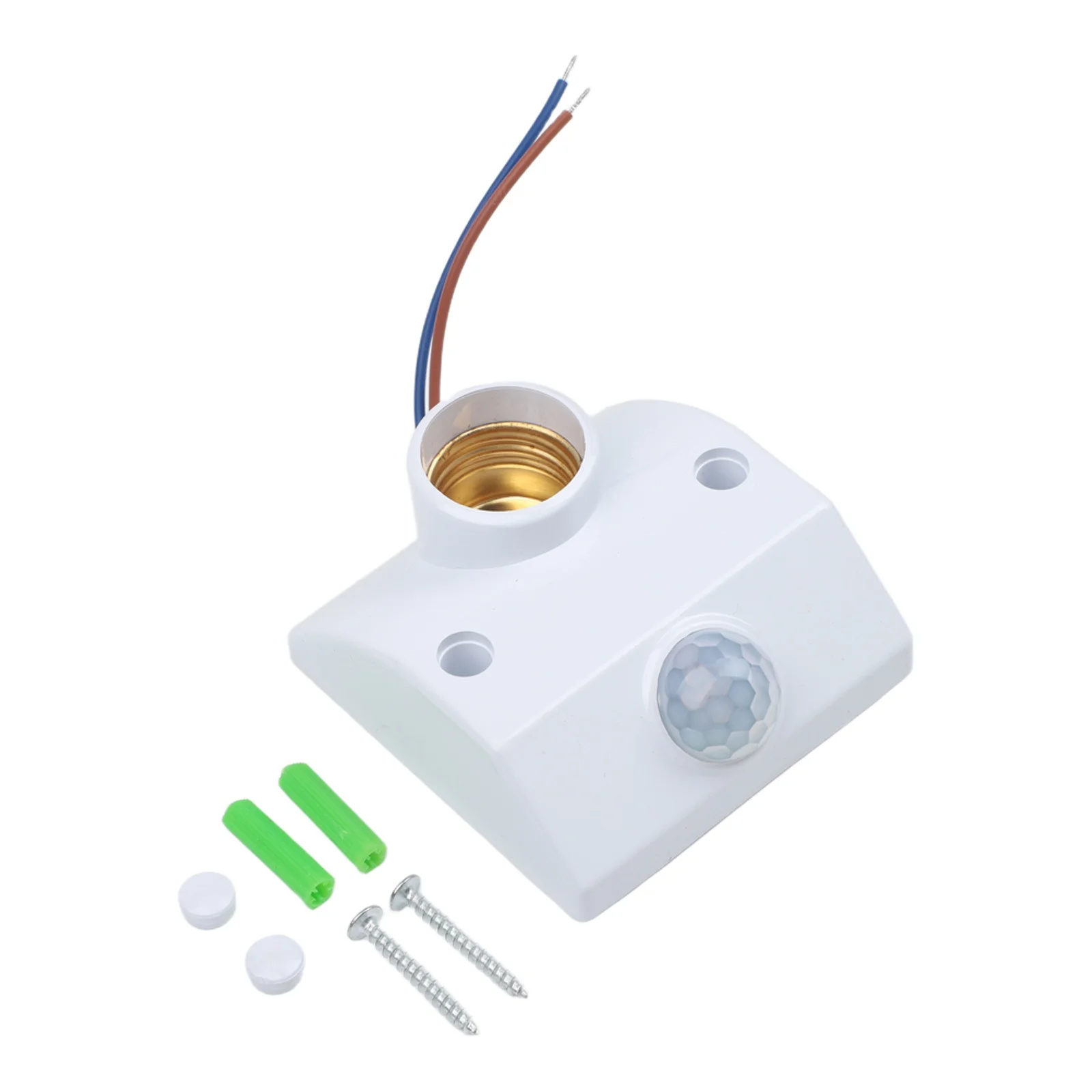 E27 Lamp Holder PIR Motion Sensor AC110-240V 120 Degree Detection For LED Bulb Wall Mount Light Base Switch For Home Corridor