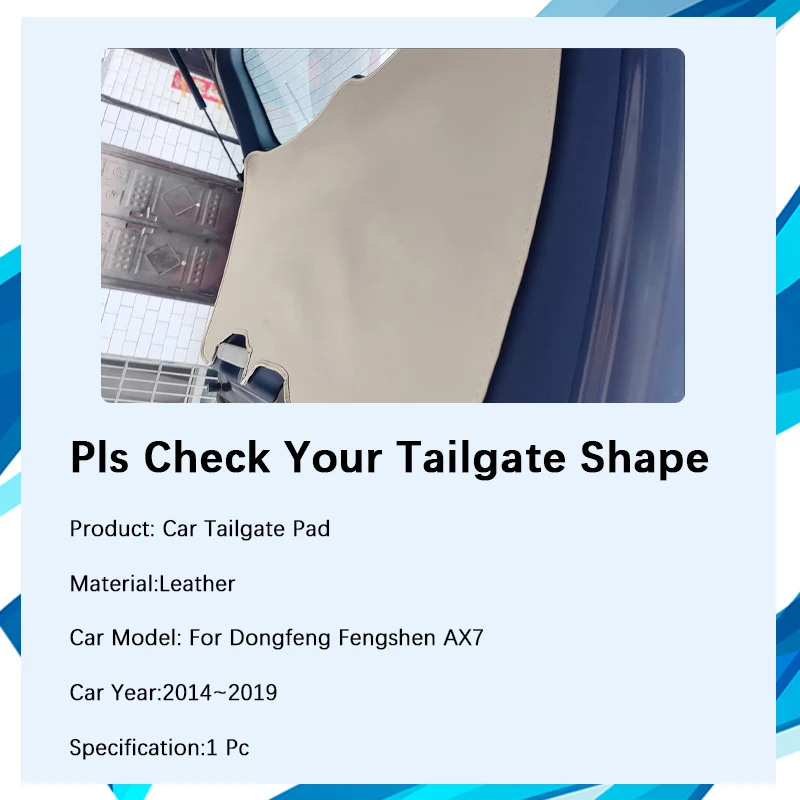 Car Trunk Door Pads For Aeolus AX7 Dongfeng Fengshen AX7 MK1 2014~2019 Anti-dirty Cover Tailgate Carpet Boot Mat Car Acesssories