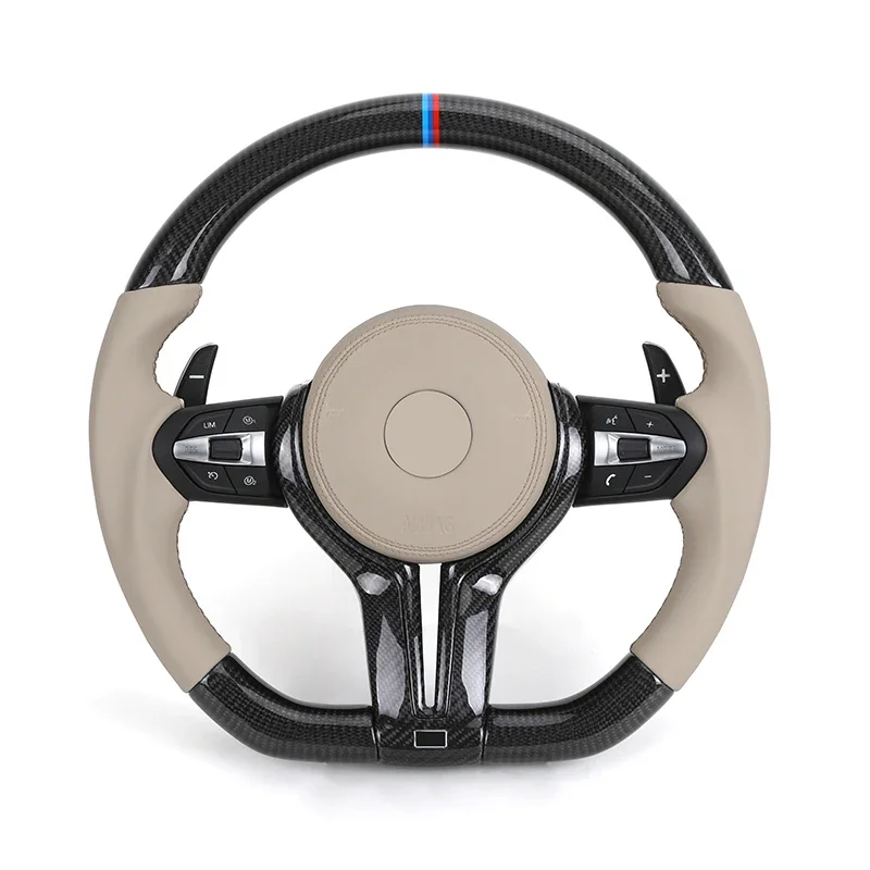 

Custom Half Leather Carbon Fibre Steering Wheel for BMW F10 F30 F11 F26 F32 F80 F82 F90 F92 E70 E71 X5 F15 E60 E90 E93 Z4 E89