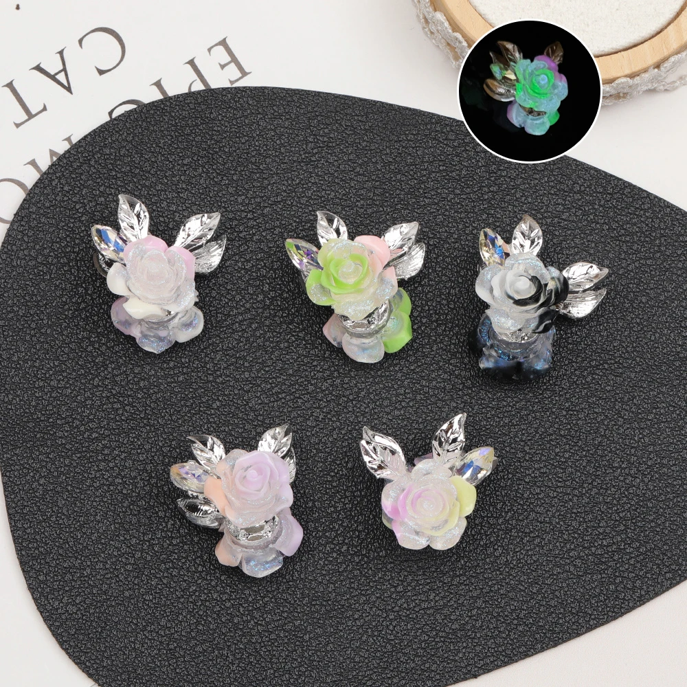 

Cordial Design 40Pcs 20*20MM DIY Beads/Hand Made/Jewelry Findings & Components/Luminous Effect/Flower Shapes/Alloy Beads #194310