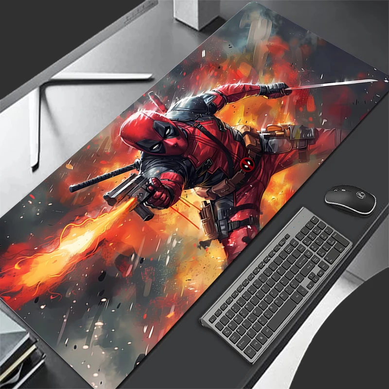 

Mousepad Deadpool Large Mouse Mat New Pc MousePads Office Laptop Carpet Soft Anti-slip Waterproof Desktop Mouse Pad 900x400