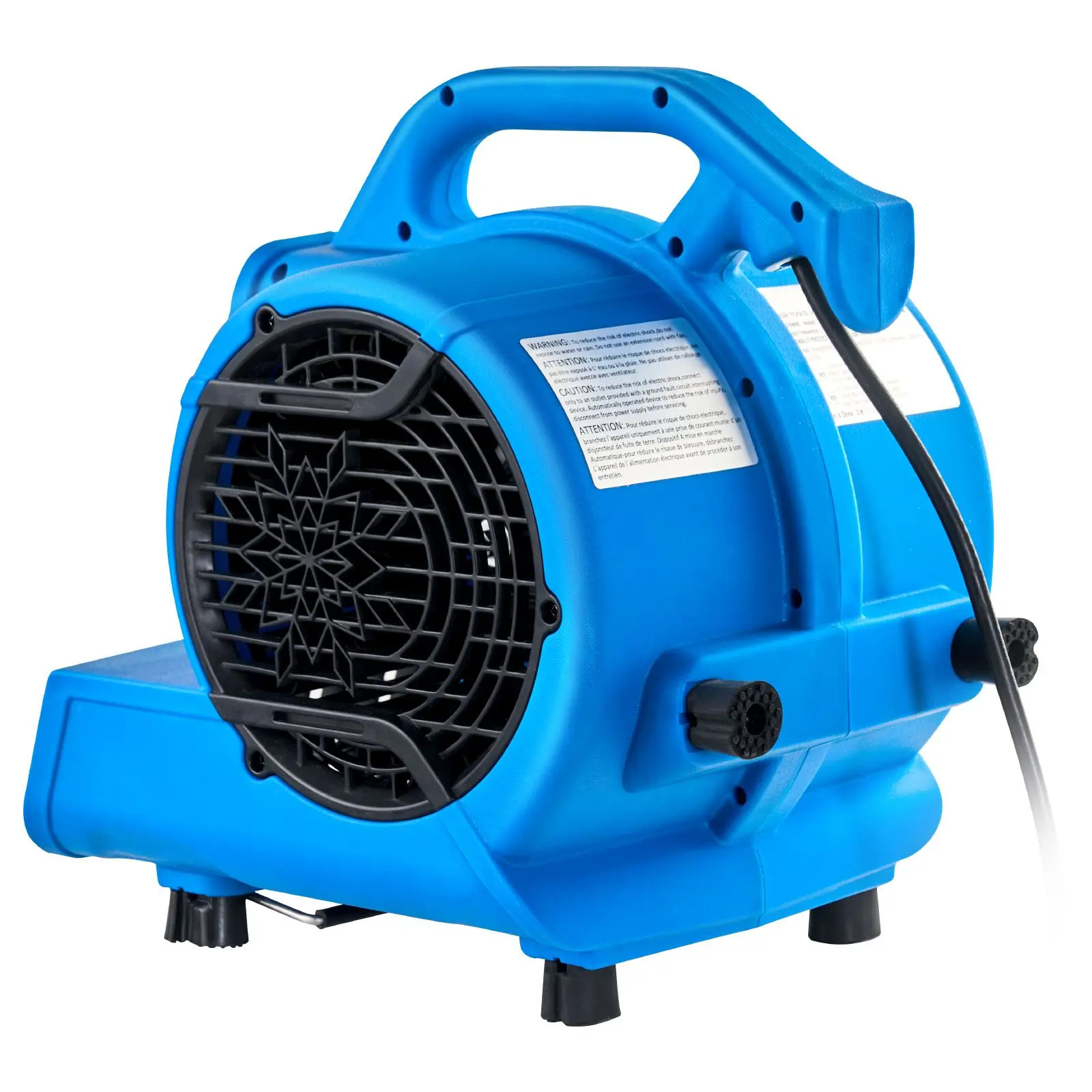 Floor Blower, 1360 RPM 600 CFM, Air Mover for Drying and Cooling, Portable Carpet Dryer Fan with 4 Blowing Angles,3-Speeds Adjus