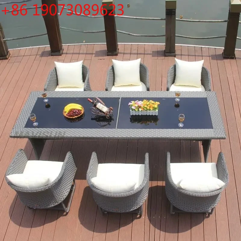 

Simple Outdoor Rattan Garden Furniture Double Sofas For