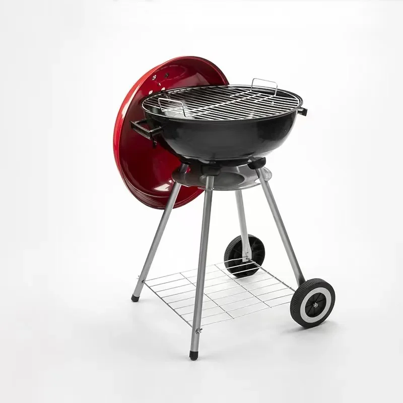 

18 inch American oven outdoor four-legged barbecue grill charcoal burning high temperature enamel barbecue grill