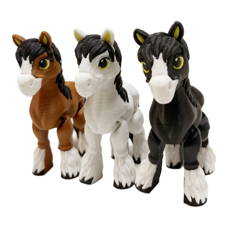 Movable Multi-Jointed Figurine 3D Printed For Home Decor Desk Accessories Friend S Gifts 3Pcs High-Quality