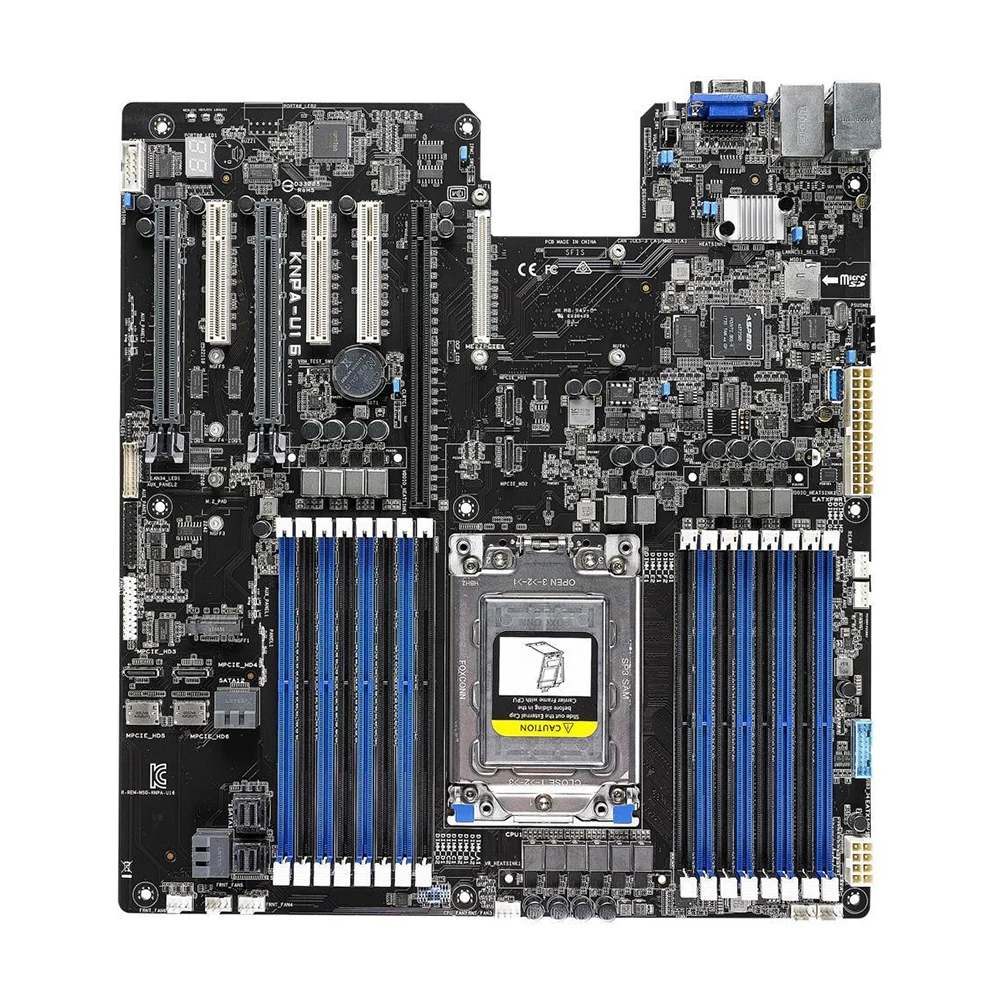 

DDR4 M.2 EEB Server Motherboard Dual Gigabit LAN USB 3.0 12 x SATA3 Ports KNPA-U16