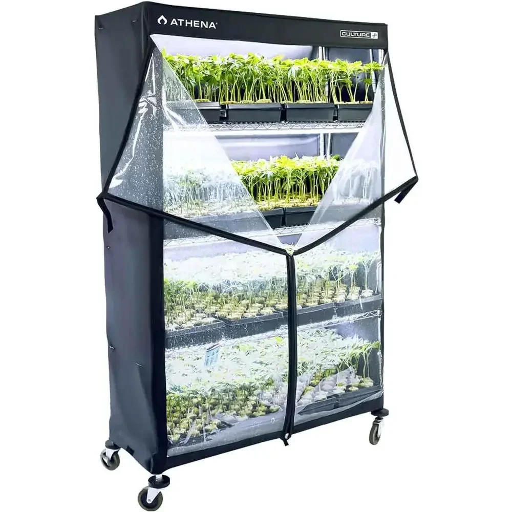 Indoor Greenhouse for Plant Propagation, Seed Starting, and Cloning with Fabric Dome or Wire Rack (Rack Not Included)