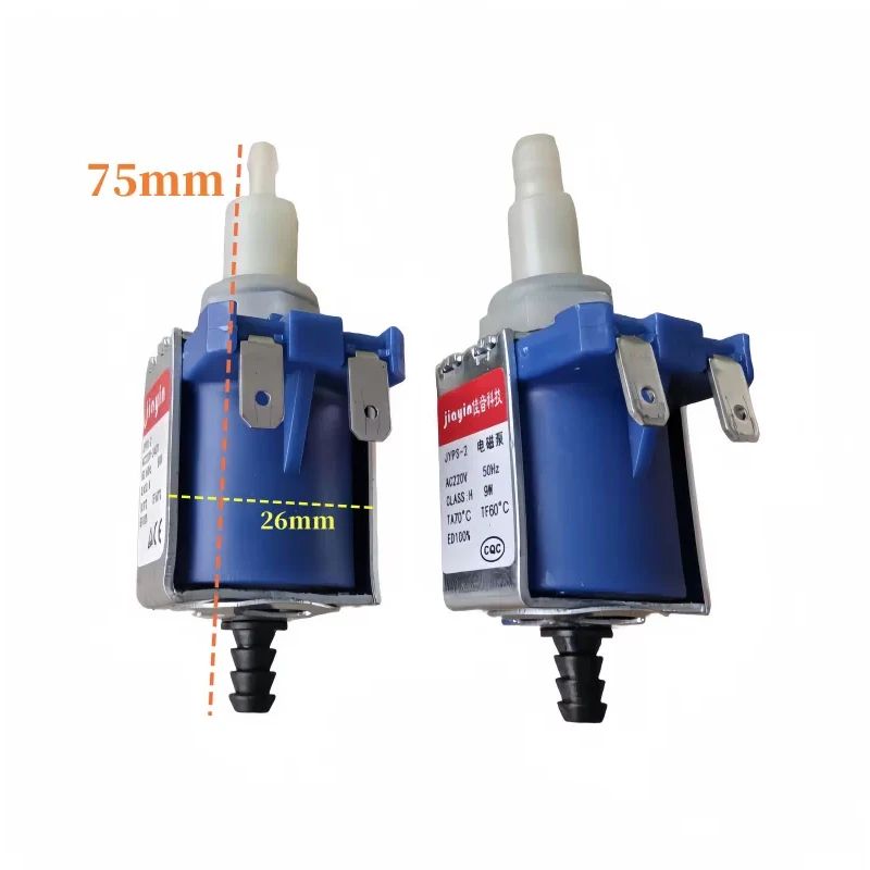 JYPS-2 AC 220V-240V 9W Micro Electromagnetic Pump, 3Bar 60 CC/min Plunger Water Suction Pump