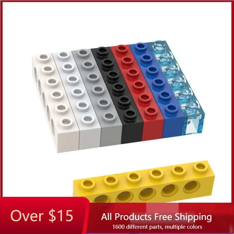 

10PCS MOC Bricks Assembles Particles Brick 1 x 6 For Building Blocks Parts Classic Brand Kids DIY Educational Parts Toys