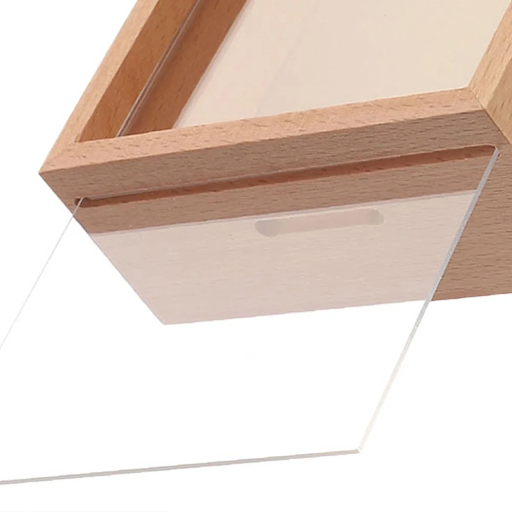 Alcancía para adultos con marco de madera, pantalla de imagen de doble función y tarro de ahorro de dinero para decoración del hogar de niños, regalo práctico