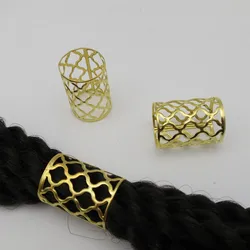 5Pcs Gold Hair Braid Dread Dreadlock Beads Clips Cuffs Rings Jewelry Colorful Dreadlocks braiding Hair Styling Tools Accessories