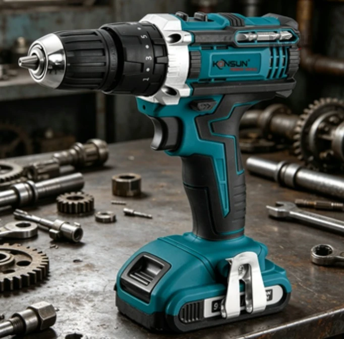 

21V Cordless Brushless Impact Drill Driver Kit Multifunctional Electric Screwdriver Industrial Power Tool Set with Battery & Cha