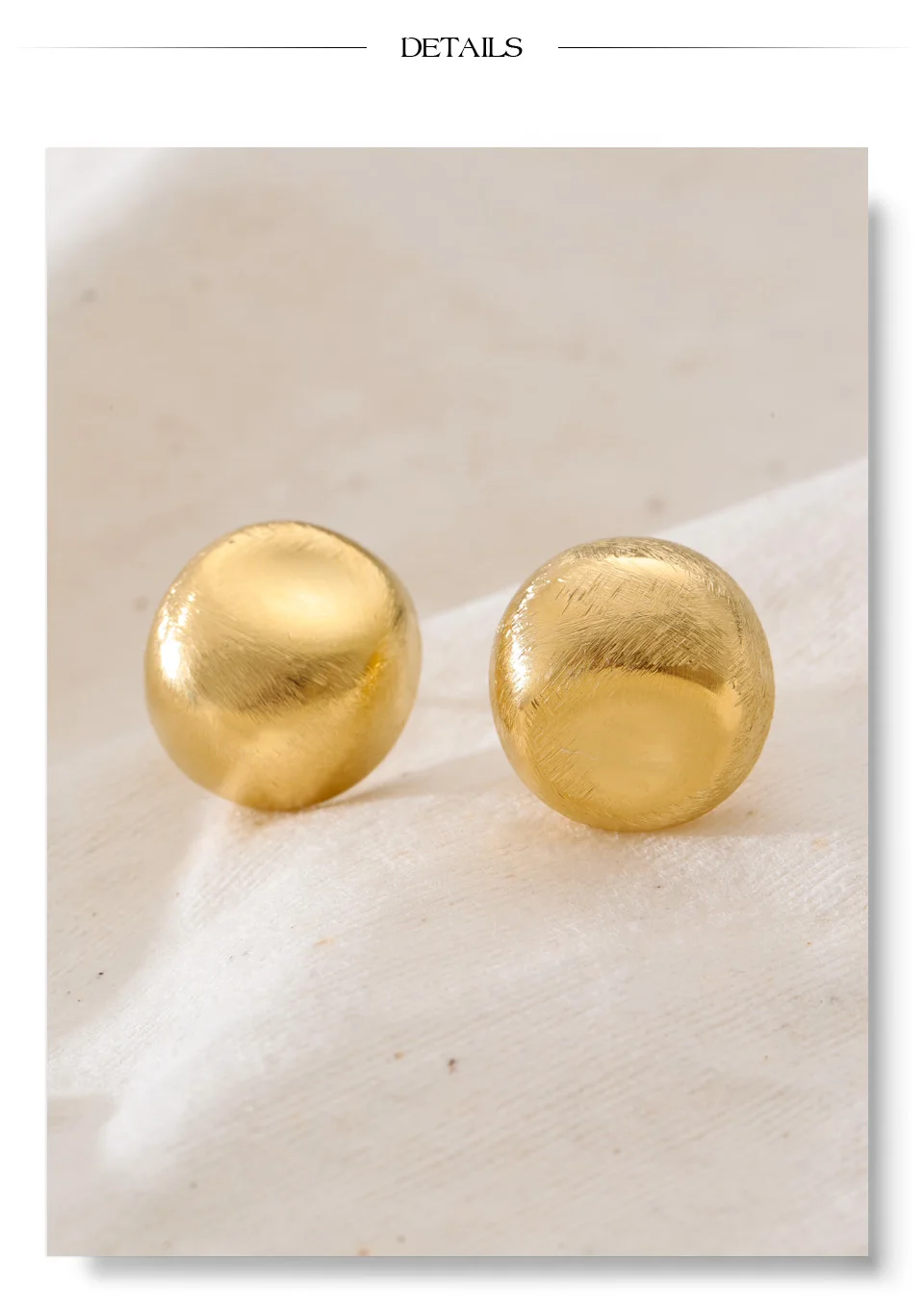 Yhpup 14k Metalldrahtzeichnung Edelstahl Quadratisch Geometrisch Leicht Ohrstecker für Damen Mode Einfacher Einzigartiger Schmuck – Detail 6
