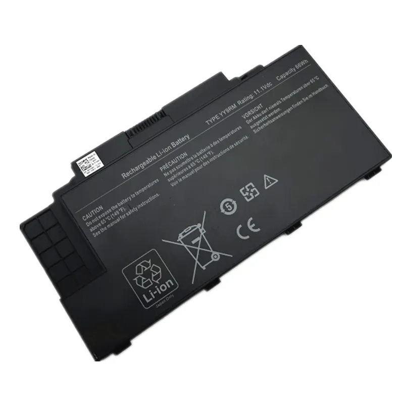 11.1V 66Wh 5640mAh Model YY9RM 0CRKG5 CRKG5 XV90H  laptop Battery For DELL Studio 15Z 15Z-1569 1569 P06F001 series