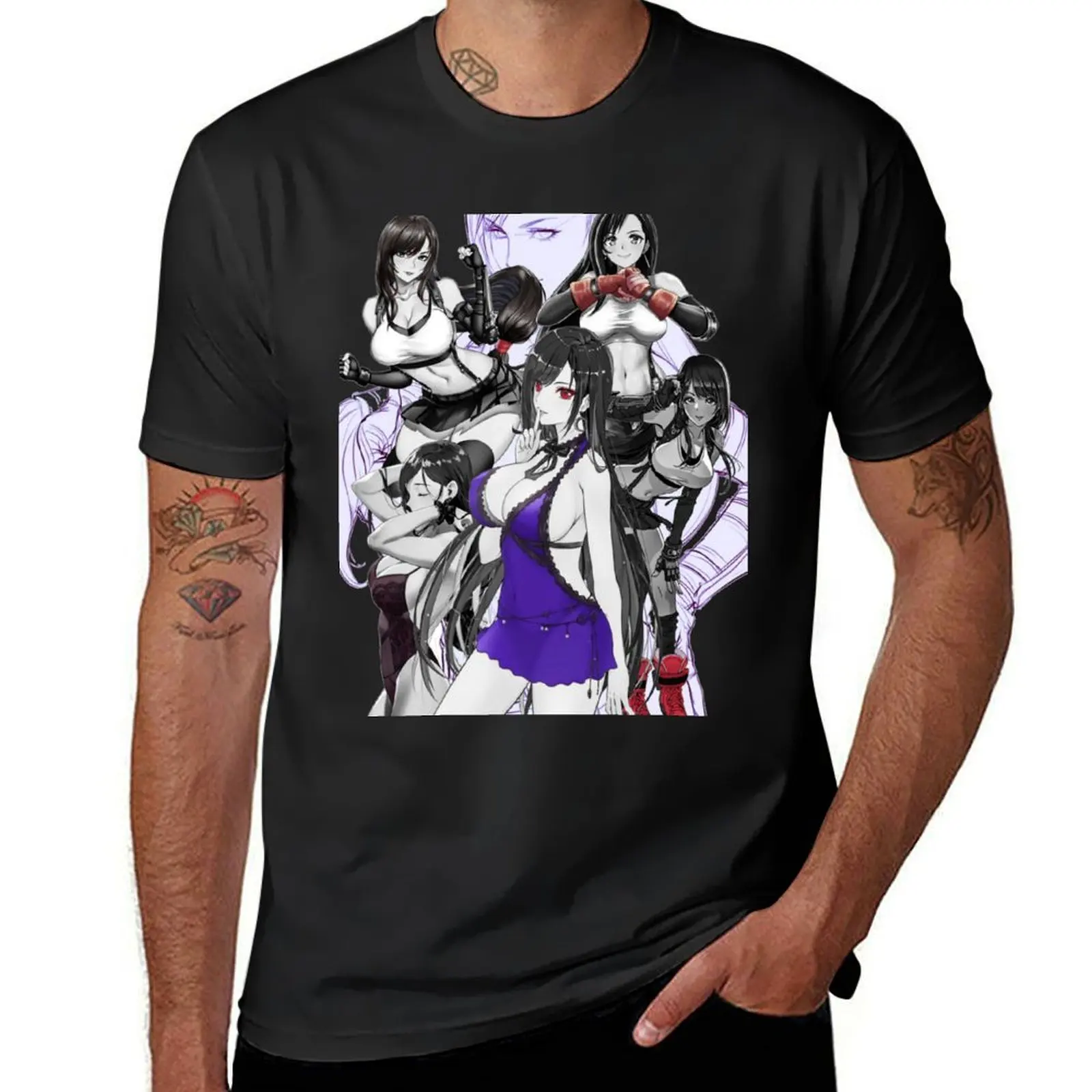 

Tifa lockhart all out T-Shirt cute tops oversizeds for a boy anime mens graphic t-shirts funny