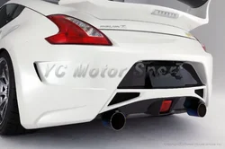 Car Accessories FRP Fiber Glass Rear Bumper with Diffuser Fit For 2009-2012 370Z Z34 AM Style Rear Bumper Kits Car-styling
