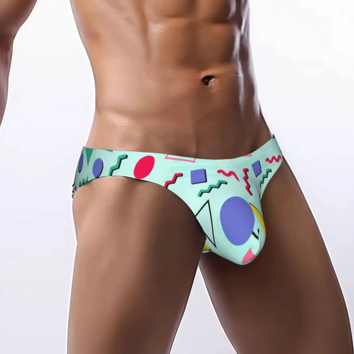 Men's Briefs Sexy Underpants Memphis Retro 90s Texture Bikini Underwear Men Panties