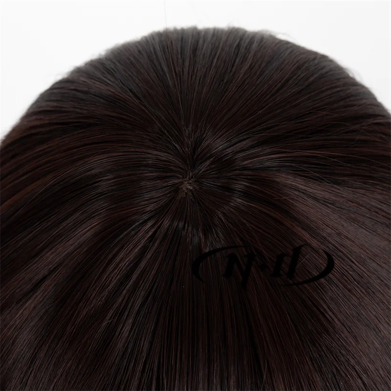 ND Identity Ⅴ Gardener Emma Woods parrucca Cosplay Costume per capelli castani festa a tema di Halloween per parrucche comiche Con Coser sintetiche