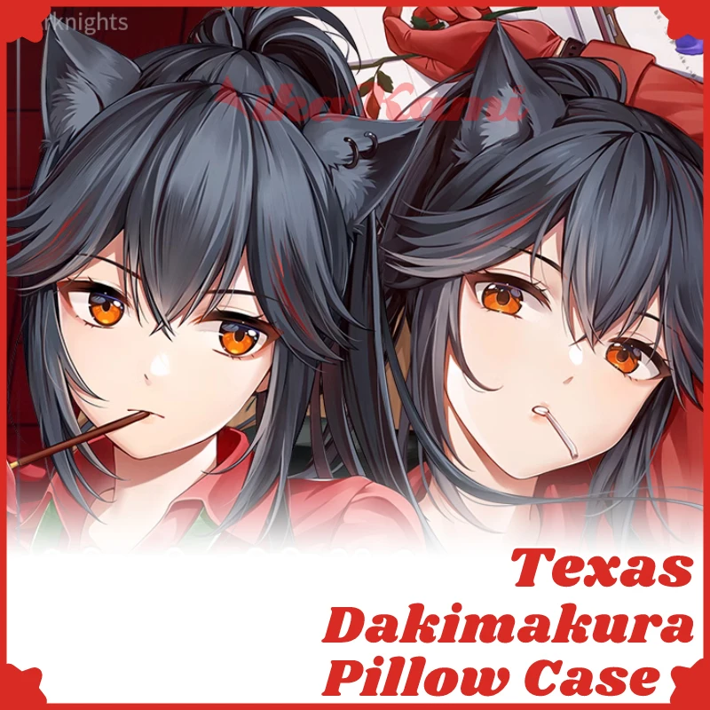 

Texas Dakimakura Arknight Game Full Body Pillow Case Sexy Hugging Cushion Cover Pillowcase Home Bedding Decor Otaku Gift