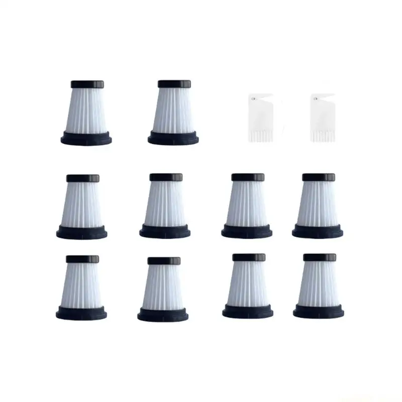 D0AB 10Pcs Heavy Duty HEPA Filter Replacement For K12 K13 Handheld Wireless Vacuum Cleaner Household Accessories Component