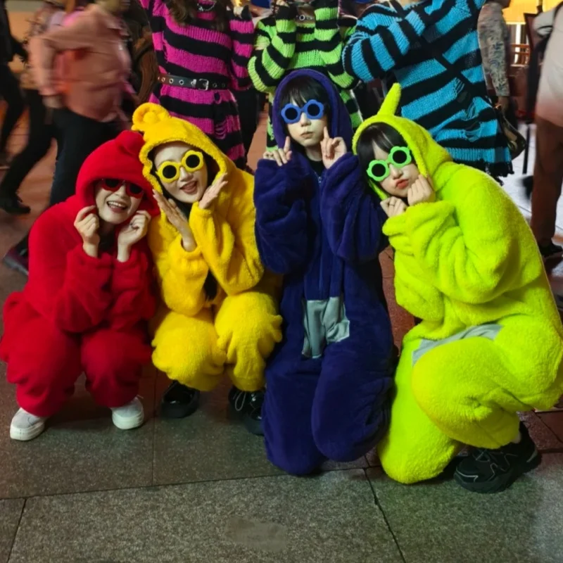 مينيسو للجنسين تليتبيز ازياء ديسي نيسيس لالا تأثيري منامة الكبار بيجامات أطفال الحيوان هالوين ملابس خاصة بذلة #5