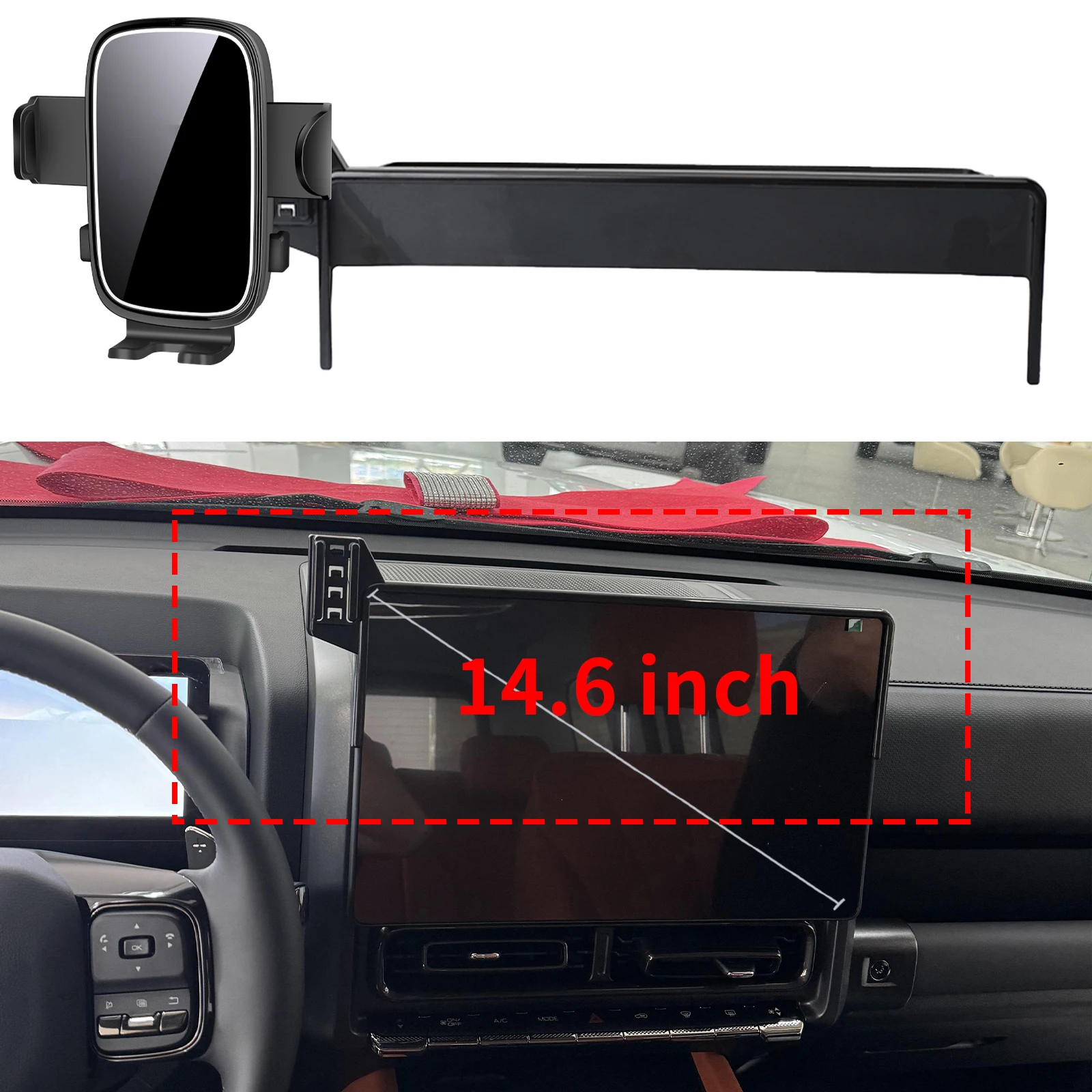 

fit for HAVAL H9 2024 2025 2026 Custom Fit Phone Holder Mount Dashboard Screen Base No Drill Car​​ accessoires
