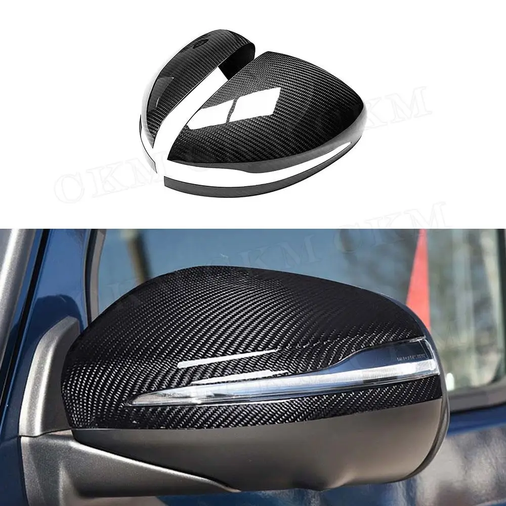 

Carbon Fiber Material Rearview Mirror Covers For Mercedes Benz G CLASS W464 G500 G63 AMG 2019 2020 Mirror Cover Caps