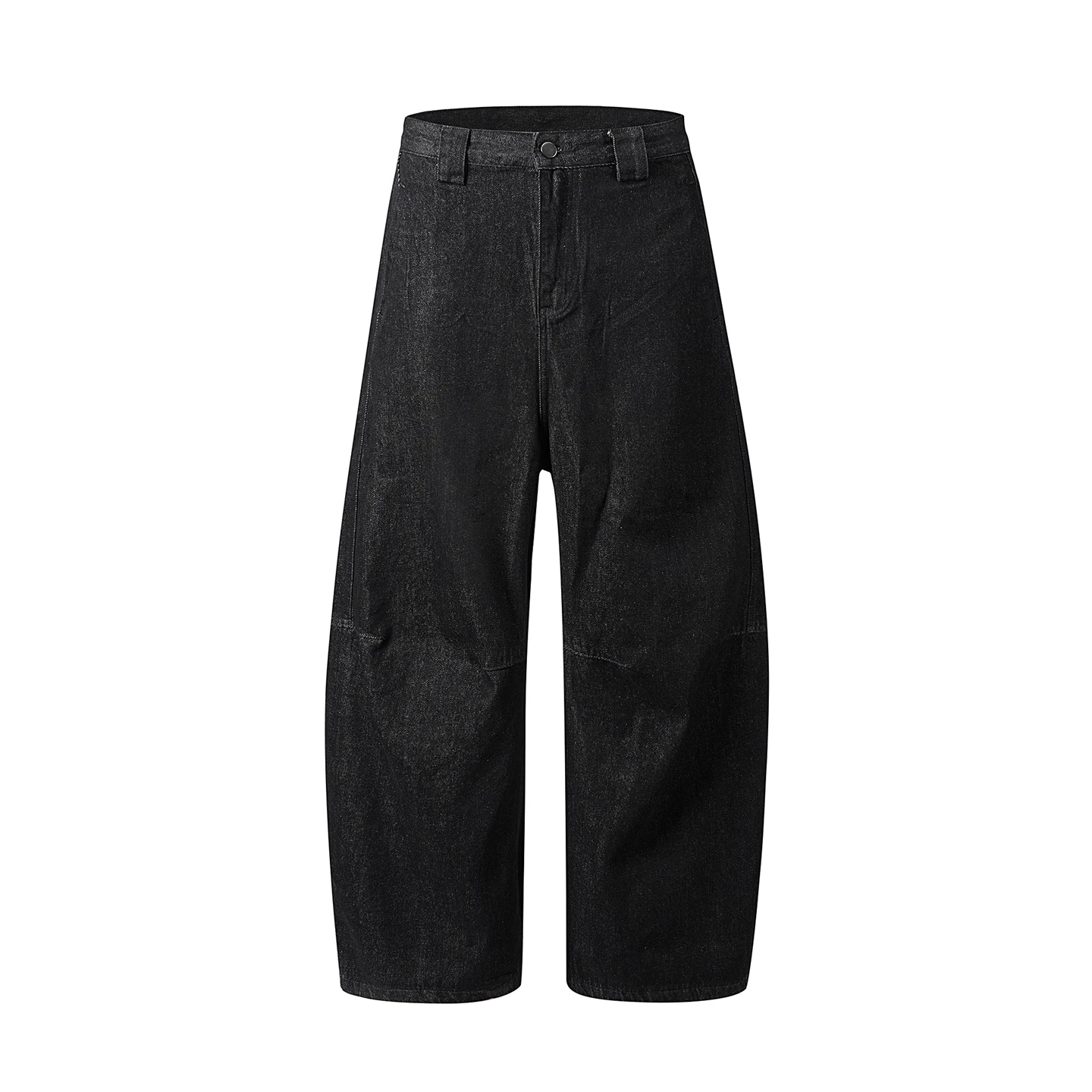 Calças Jeans Pretas Retrô Soltas e Retas, Casuais, Longas, para Homens e Mulheres, Calças de Denim para Casais, Cintura Média...
