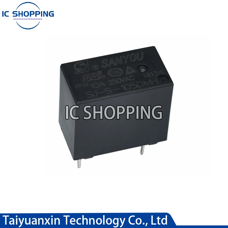 5PCS Signal Relay SJ-S-105DMH SJ-S-112DMH SJ-S-124DMH SJ-S- 105 112 124DMH 5V12V24V 10A250V 4PIN Normally Open