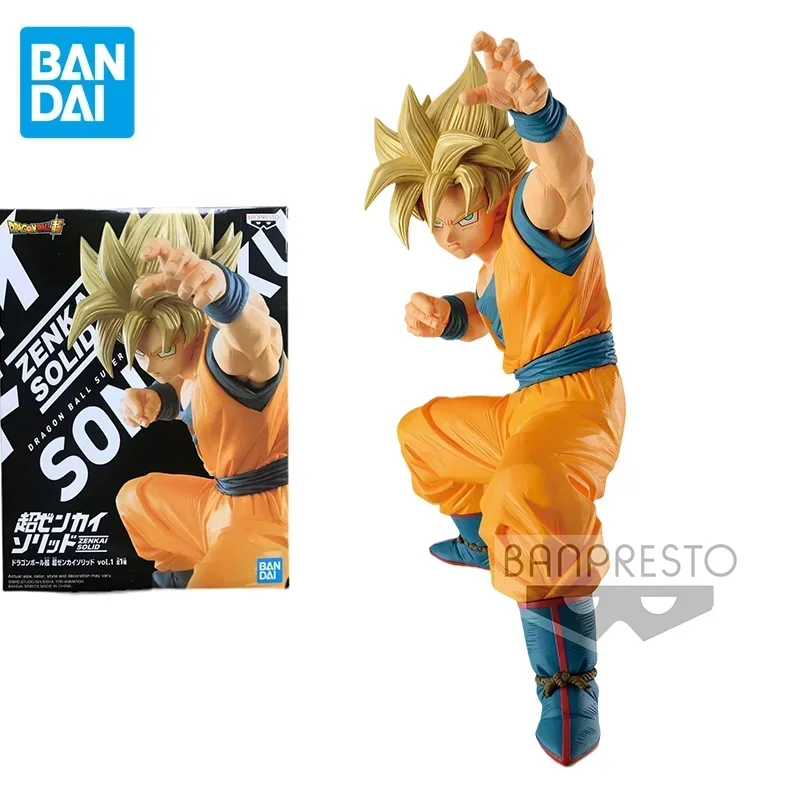 Bandai Genuine Dragon Ball Anime Son Goku Action Figures Collectible Model SUPER ZENAKI LINE Tiger Style Toys Gifts for Kids