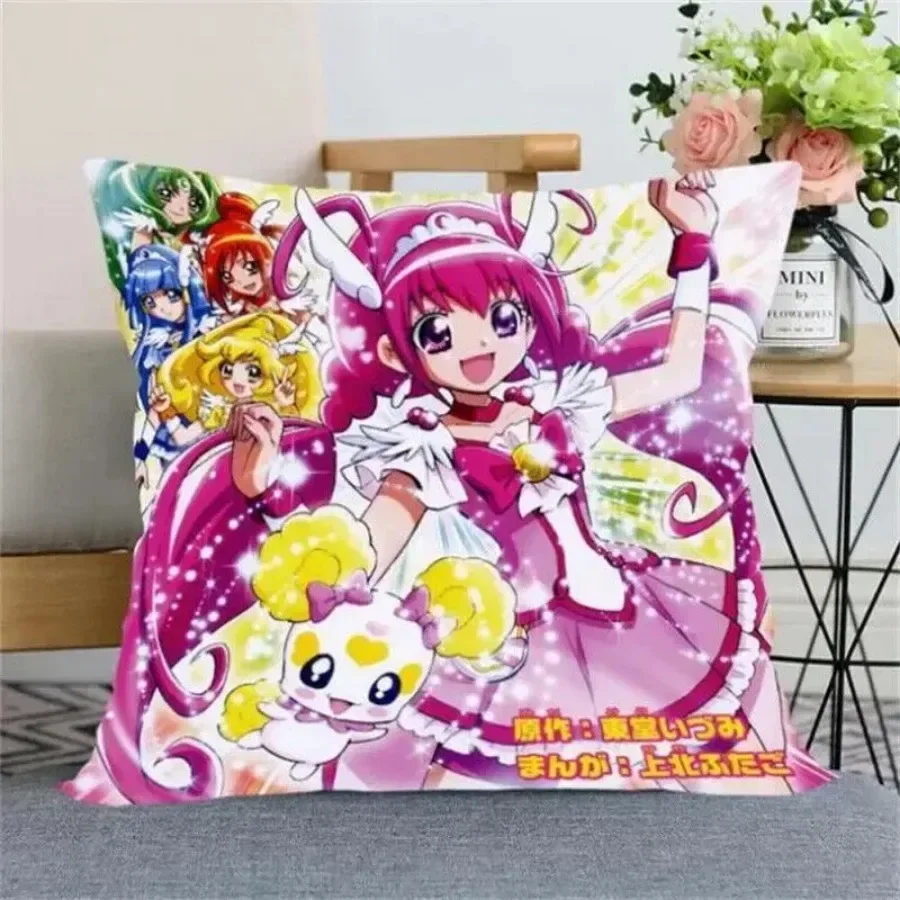 New Arrival Smile Precure! Pillow Cover Bedroom Home Office Decorative Pillowcas