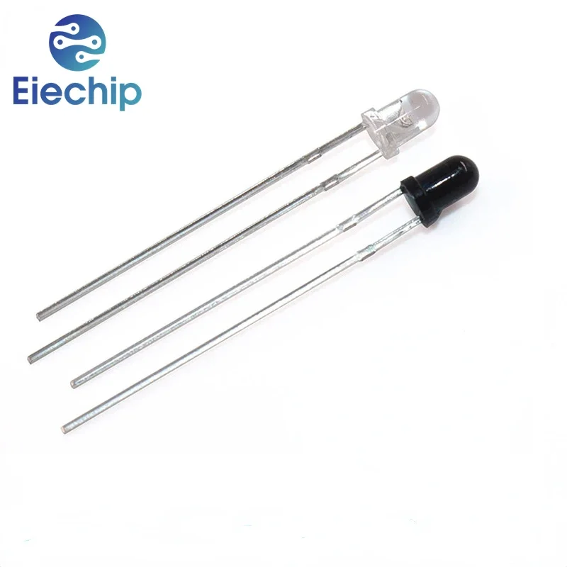 20pcs/set 3mm 5mm LED Diode Kit 940nm F3 F5 Infrared Emitter and IR Receiver Diodes