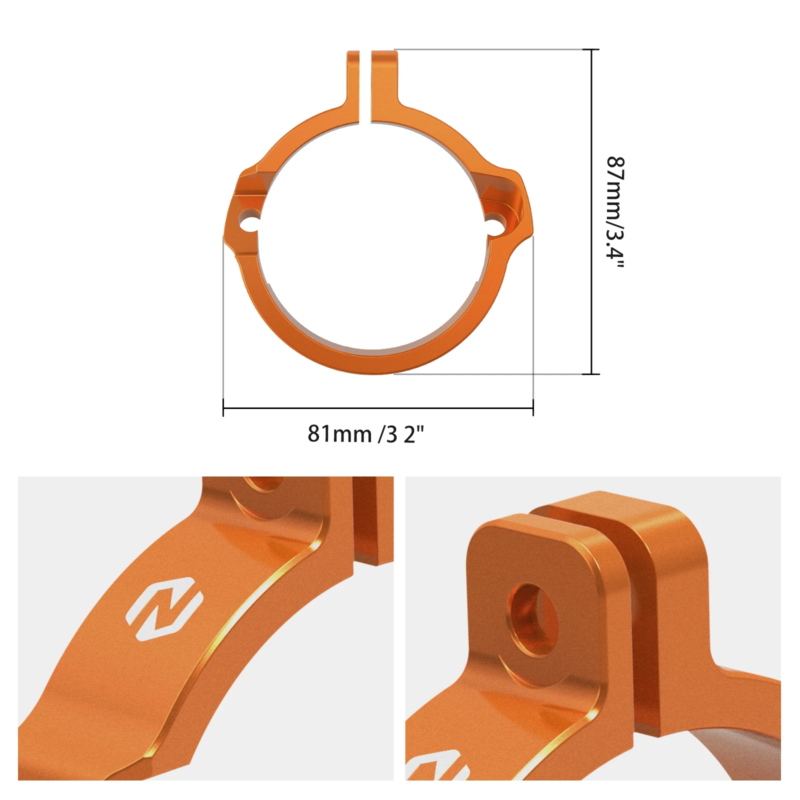 For KTM 2024-2025 EXC 300 EXC 250 XCW 300 250 Exhaust Flange Clamp Guard For Husqvarna TE 300 TE 250 TX300 For GasGas EC 300 250