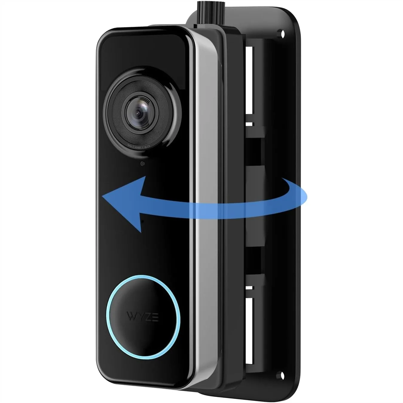 

Adjustable Doorbell Mount for Wyze Battery Video Doorbell & V2 Wired, 35-145° Wedge Bracket, No-Drill Left/Right Adjustable for