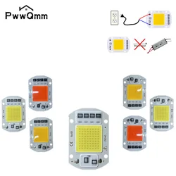 PwwQmm AC110V 220V Chip LED 20W 30W 50W COB Chip nie ma potrzeby sterownik LED koraliki do lampy dla światło halogenowe reflektor Lampada DIY oświetlenie