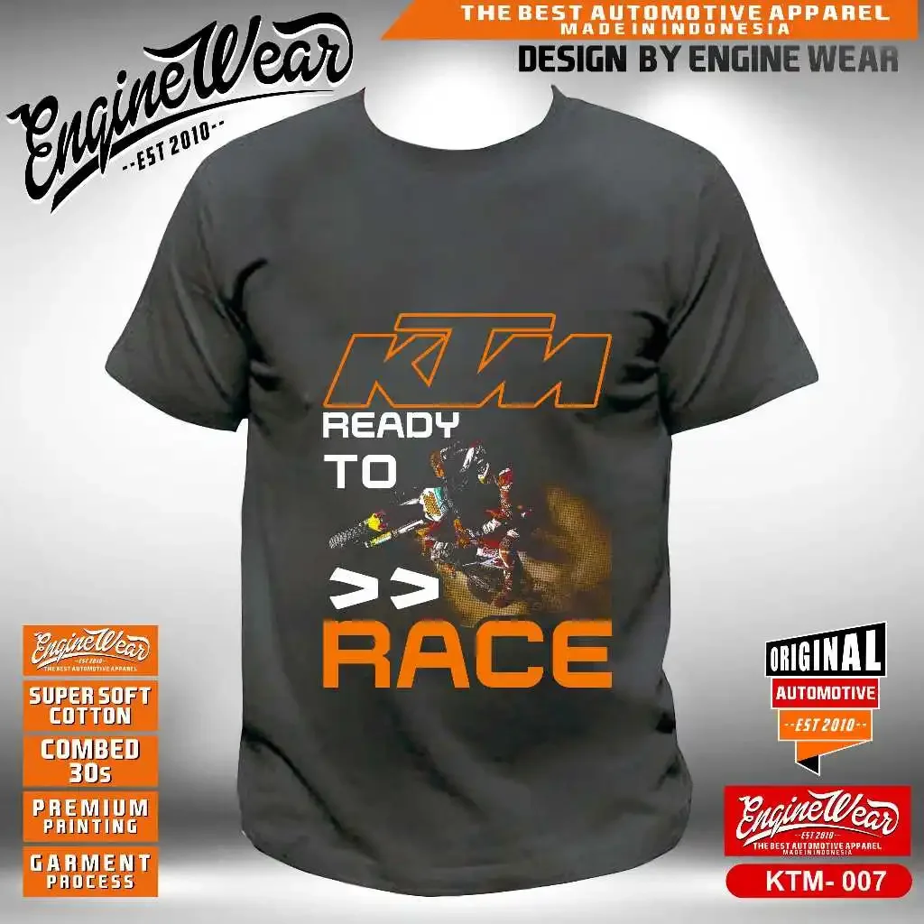 Camiseta de carreras KTM, camiseta de moto todoterreno, camiseta de aventura, camiseta de carreras de coches y motos todoterreno