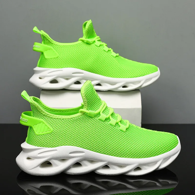 

Fashion Green Blade Sneakers Men Big Size 39-48 Mesh Men’s Trainers Shoes Breathable Comfy Sports Sneakers For Men Running Shoes