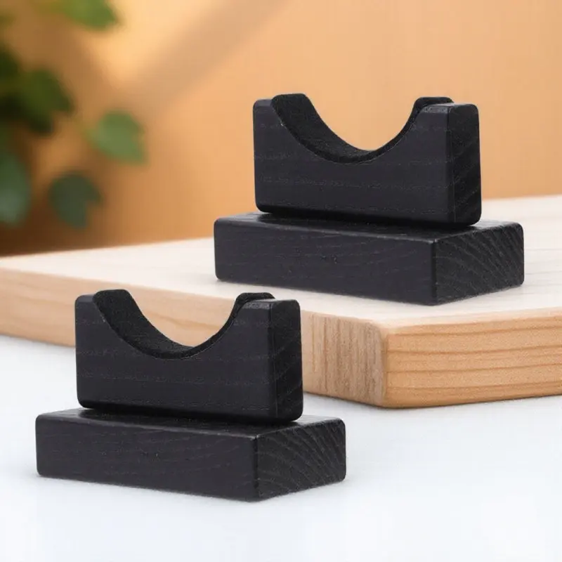 2Pcs Baseball Bat Stand Sturdy Wooden Bat Base for Baseball Softball Bats Display Storage Rack Home Office Sports Decor