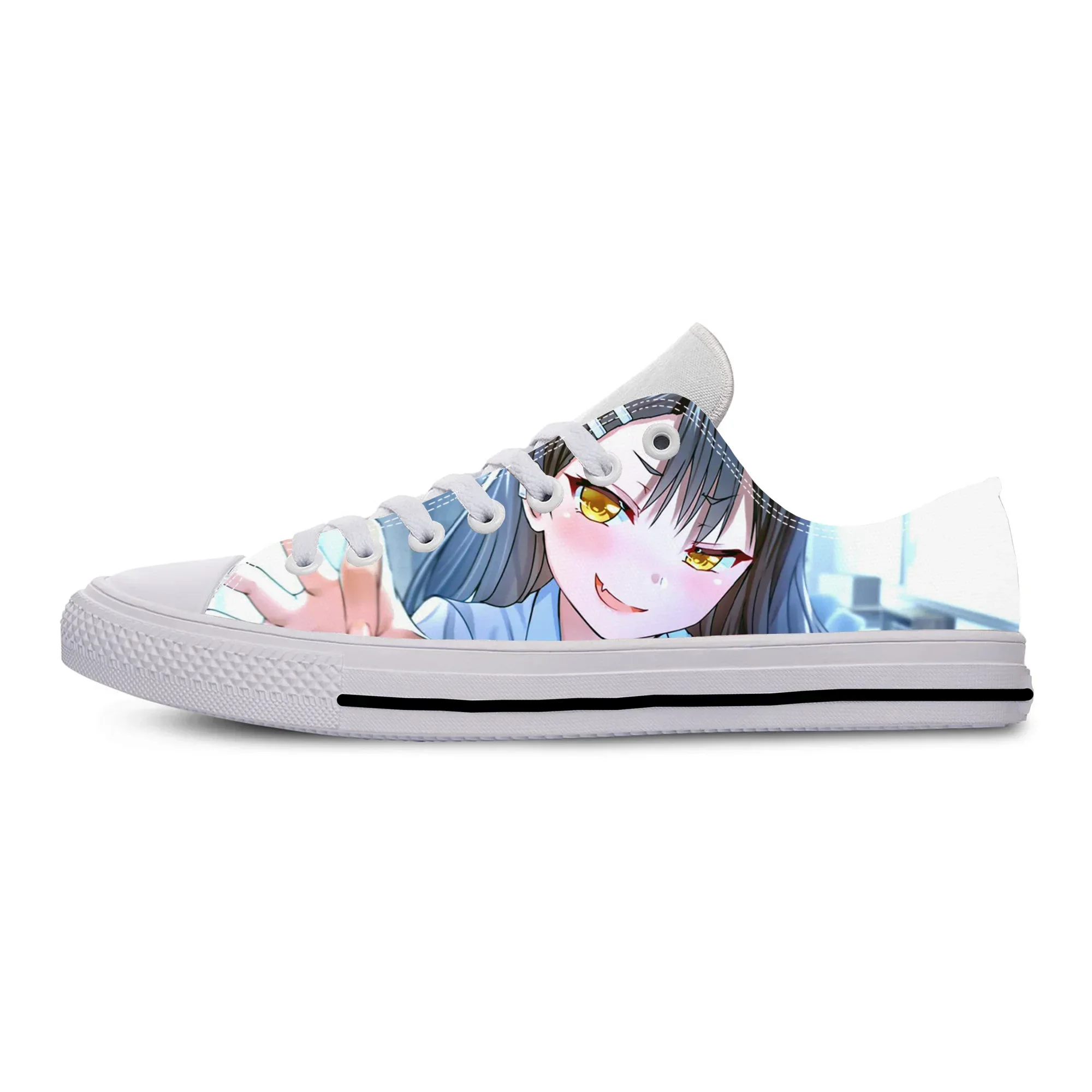 Anime Manga Dont Toy With Me Miss Nagatoro Hayase Casual Cloth Shoes Low Top Lightweight Breathable 3D Print Men Women Sneakers