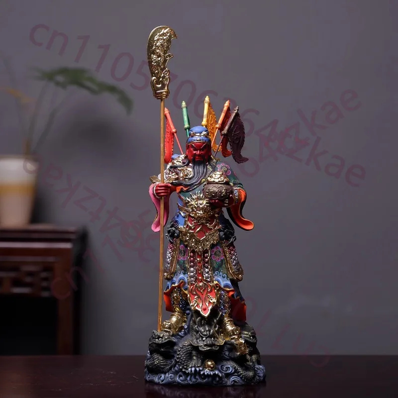 

Guan Yu Wu Caishen Statue, Exquisite Hand-Carved & Painted God of Wealth Figurine, Home Decor & Office Ornament