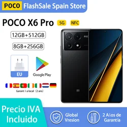 POCO X6 Pro 5G Smartphone dimensione NFC 8300-Ultra 120Hz 64MP carica fotocamera 67W 5000mAh versione globale