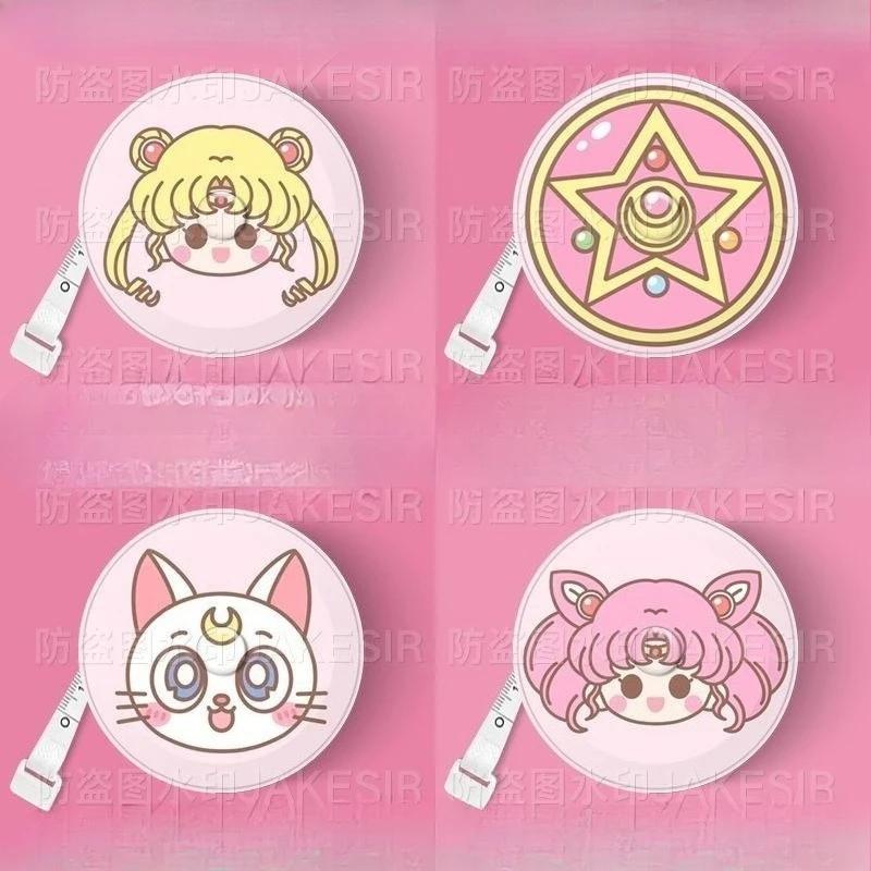 

Sailor Moon Kawaii Water Ice Moon Tape Measure Cute Mini 2m Clothes Waist Measurement Height Measurement Soft Measurement Ruler