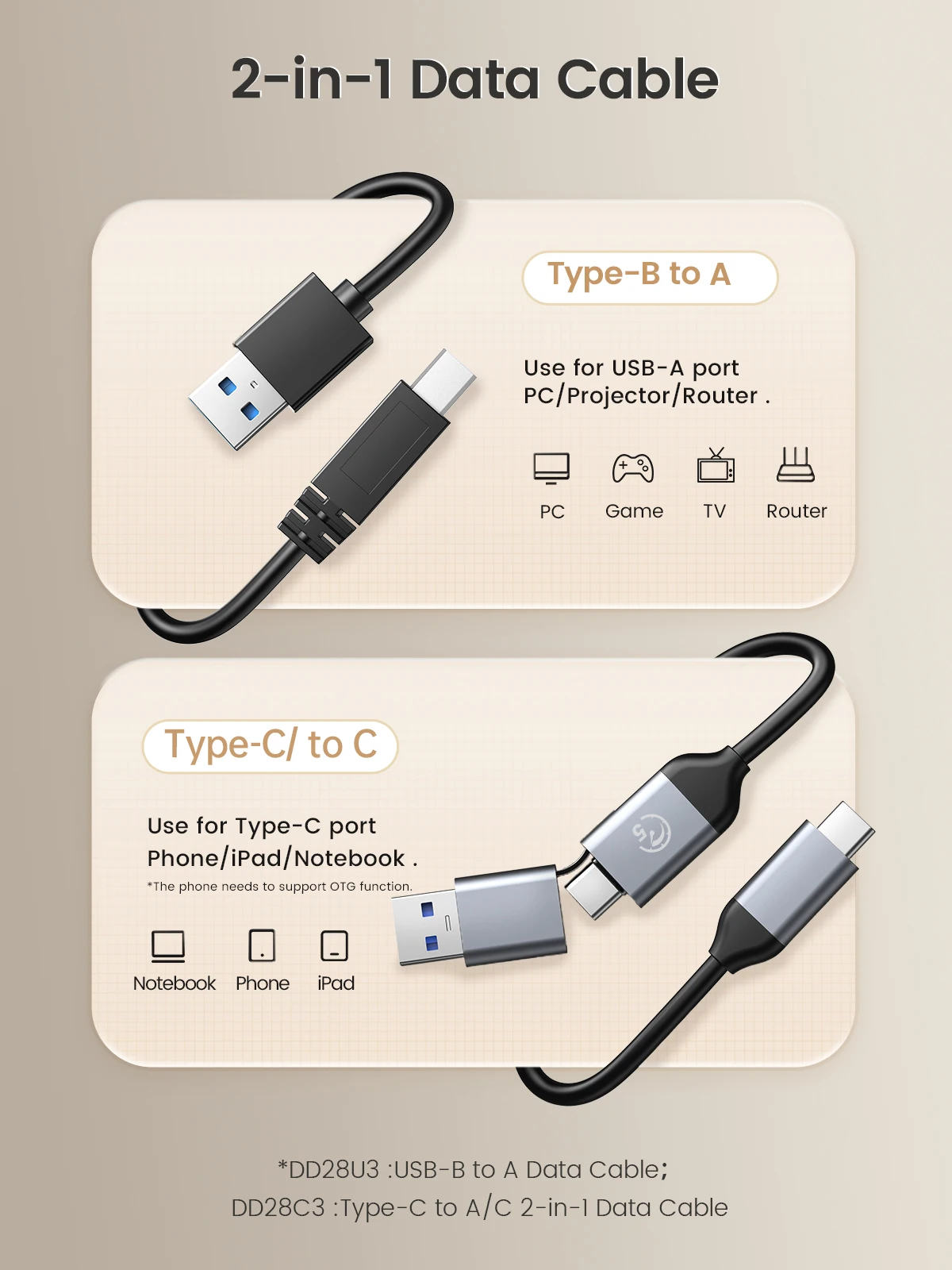 ORICO Dual-Bay Festplatten-Dockingstation USB 3.0 Typ C für 3,5-Zoll-Festplatten Unterstützt UASP Werkzeuglos für 2,5/3,5 Zoll HDD/SSD – Detail 8