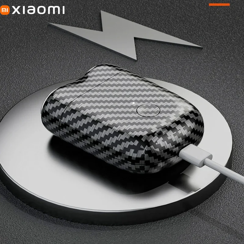 Xiaomi المحمولة الكهربائية الحلاقة الحلاقة أداة تهذيب اللحية ماكينة حلاقة مزدوجة الرأس الرجال اللحية IPX7 مقاوم للماء جيب هدايا عيد الحب