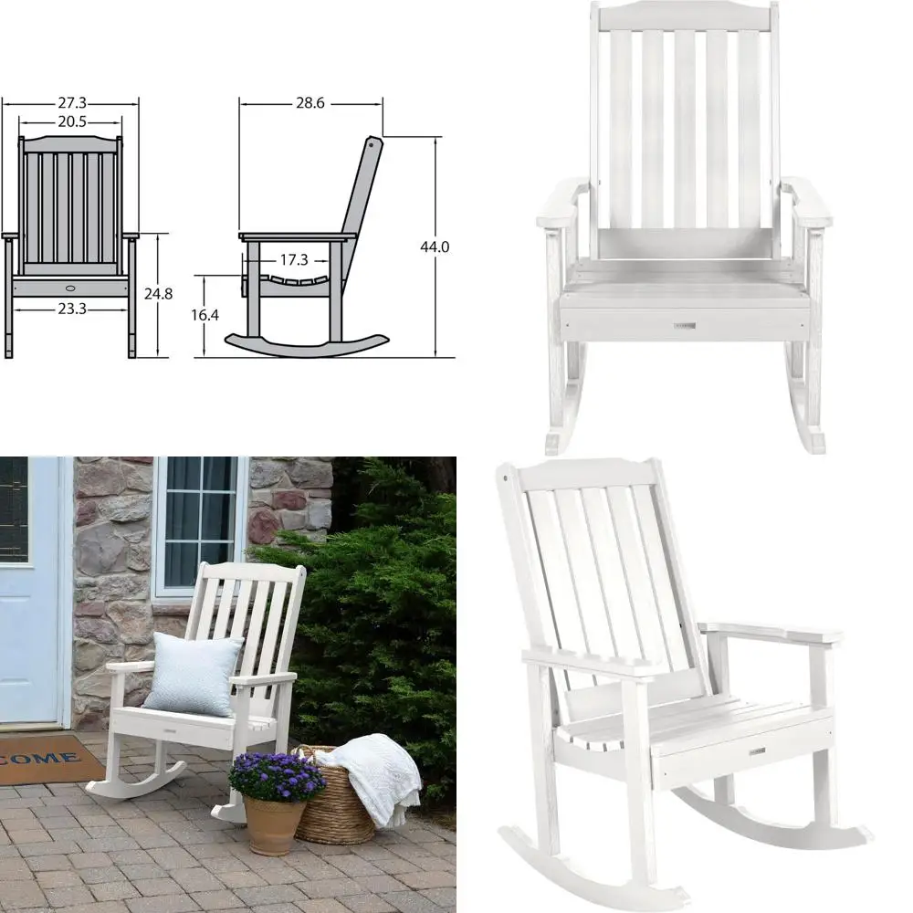 

Кресло-качалка Lehigh, белое