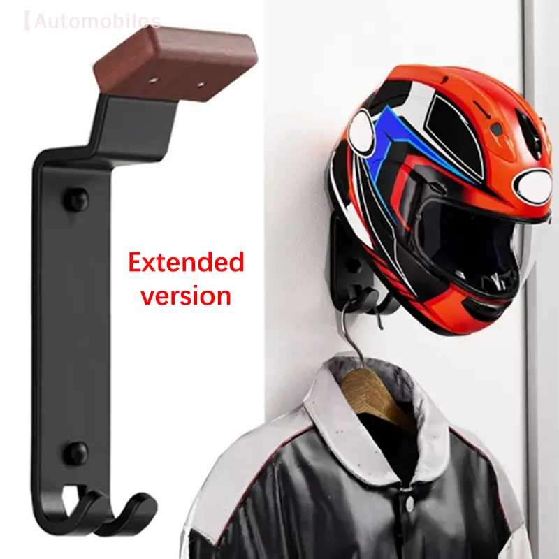 

1Pcs Motorcycle Helmet Rack Versatile Hanger Solid Helmet Holder With Hook Home Wall Mount Motorcycle Helmet Display Stand
