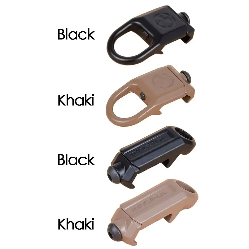 Fibbia RSA GBB a sgancio rapido QD Sling adattatore per attacco per montaggio in acciaio adatto per accessori per Clip con fibbia per binario da 20mm