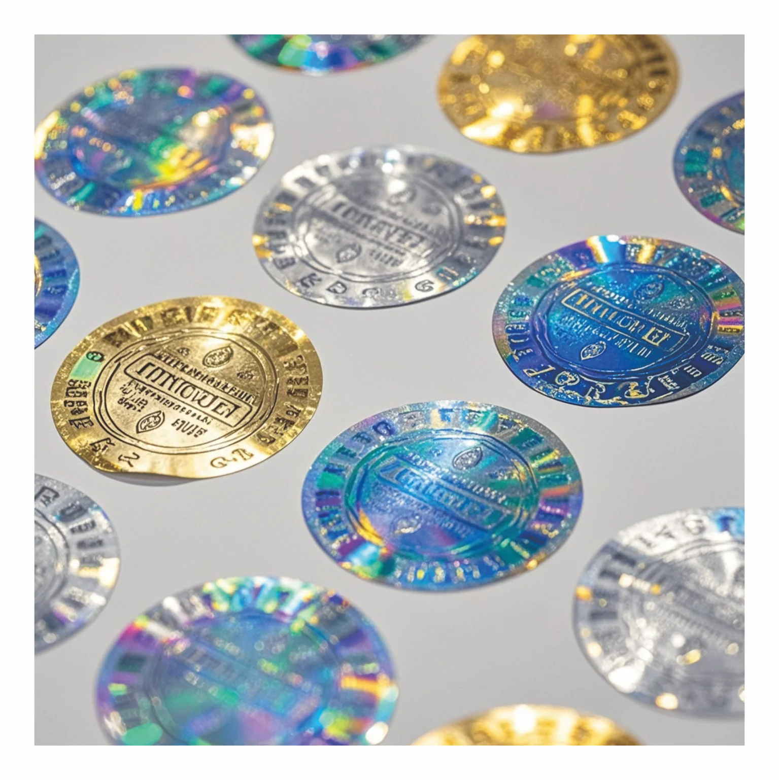 

Hot Selling Tamper Evident VOID Hologram Sticker With Barcode Rainbow Sticker With Low Price