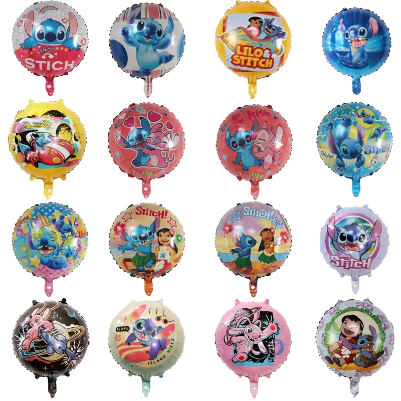 1Pcs 18Inch Disney Cartoon Lilo & Stitch Aluminum Film Balloon Birthday Party Decoration Balloon Baby Shower