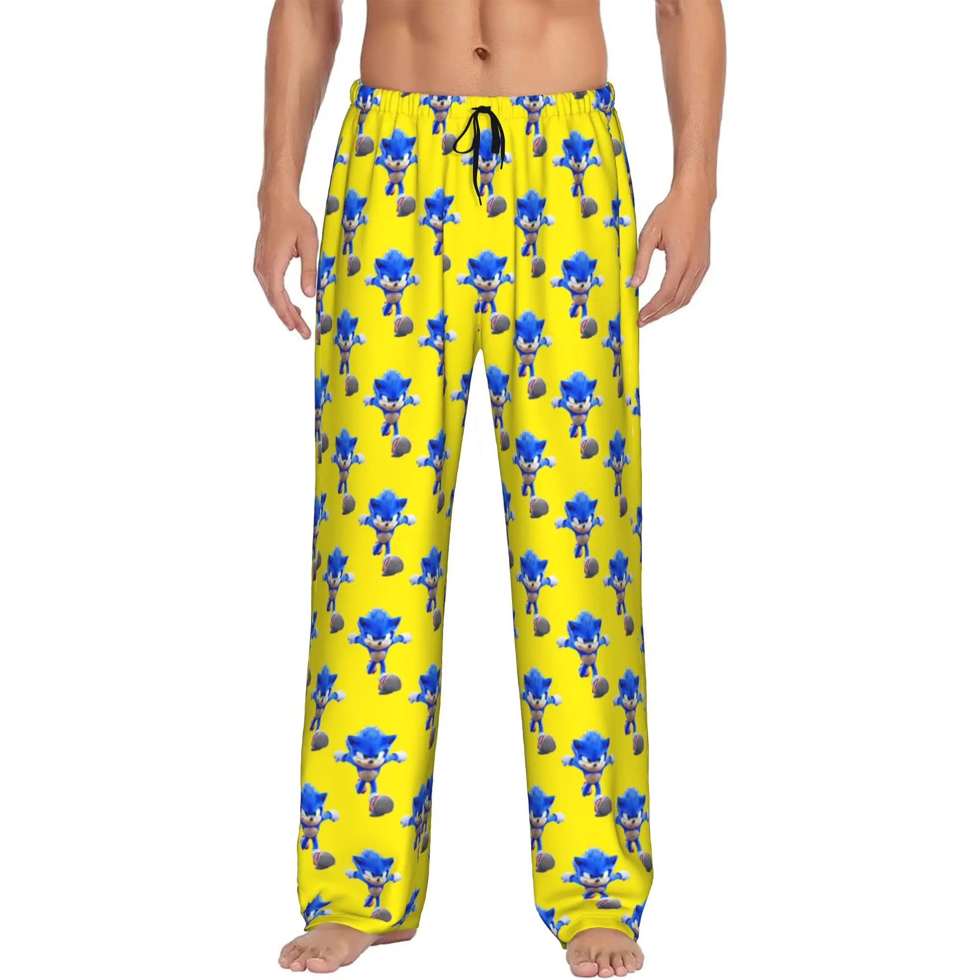 

Custom Men's Shadow The Hedgehogs Pajama Pants Print Sleep Sleepwear Bottoms with Pockets